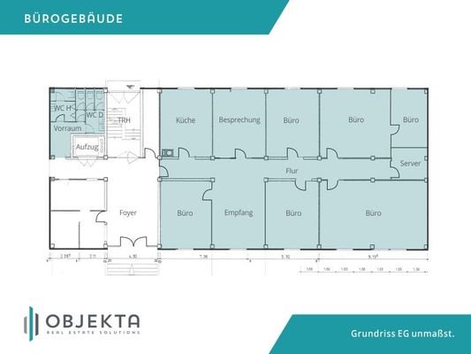 Grundriss Büro EG Langenau