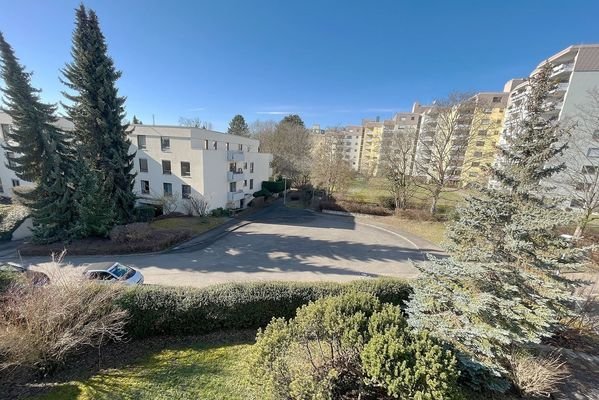 Blick vom Balkon