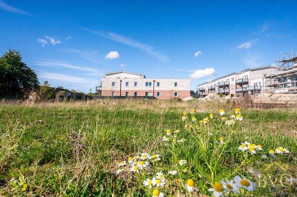 Ostansicht des Baugrundstücks