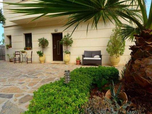 Kreta, Schisma Eloundas: Moderne Villa mit Gästewohnung, in exklusiver Lage, mit Meerblick, zu verkaufen