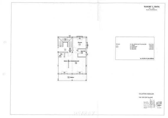 Grundrissplan Wohnung 4