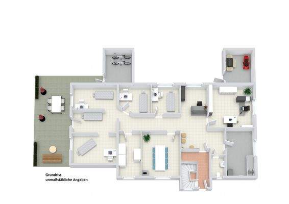 Grundriss Erdgeschoss - beschriftet