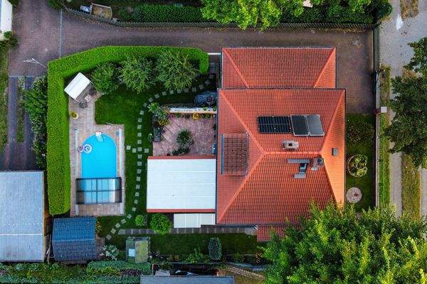 Blick auf das Grundstück