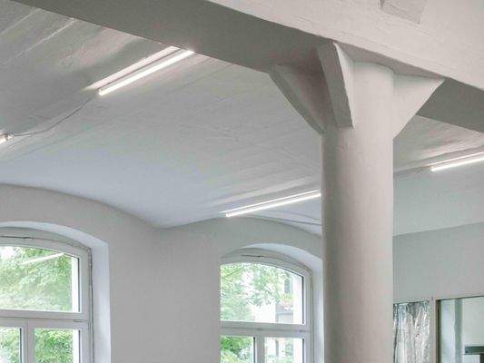 Detailansicht der Deckenkonstruktion