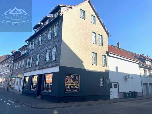 Seitenansicht mit Anbau