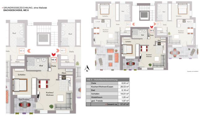 Grundriss WE 8