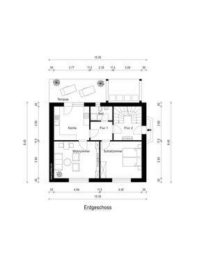 Grundriss Erdgeschoss Zweifamilienhaus
