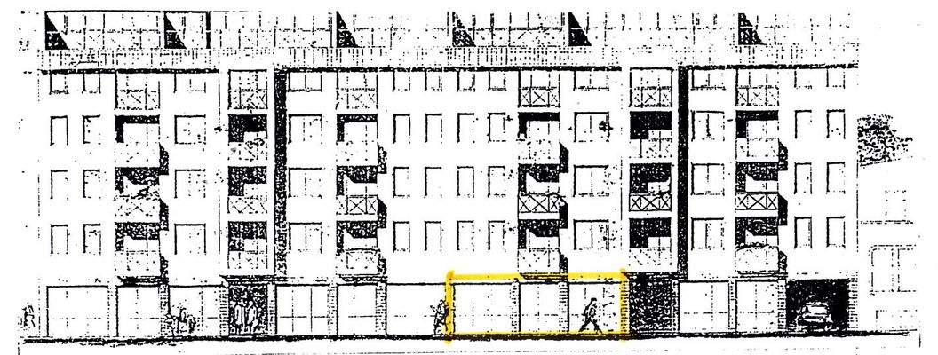 Ansicht aus der Bauakte 