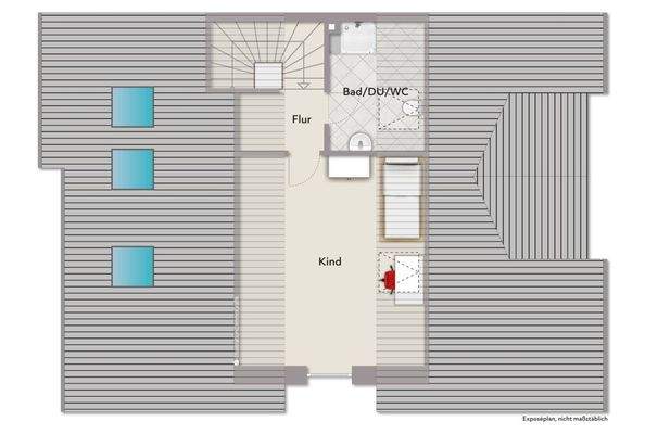 2. Ebene im II. Dachgeschoss
