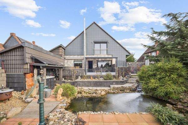 Blick vom Garten aus