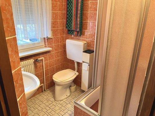 Dusche/WC im Dachgeschoss