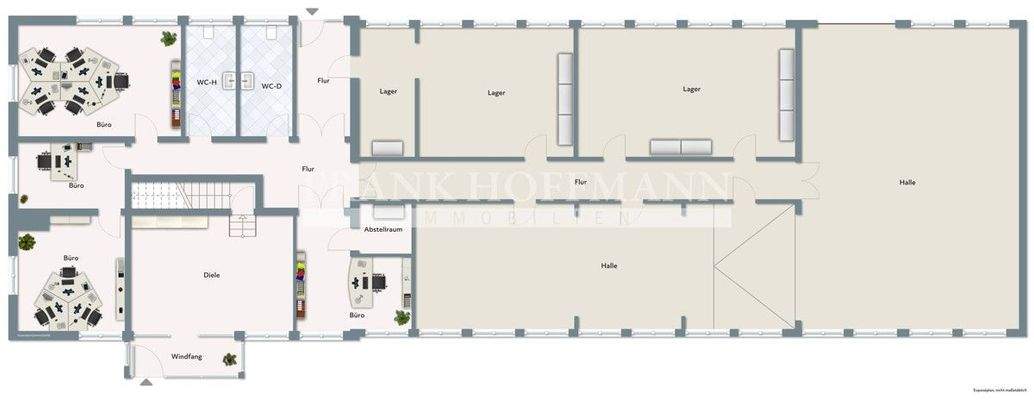 V9321-2 Grundriss Werkhalle EG