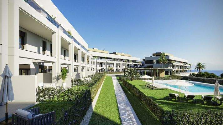 Sea View Flats in Complex with Rich Amenities in Estepona
