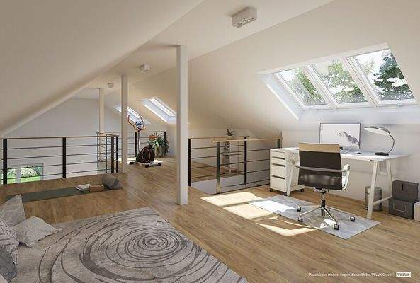 Bungalow-100-Novo-Dachfenster-Empore-VELUX