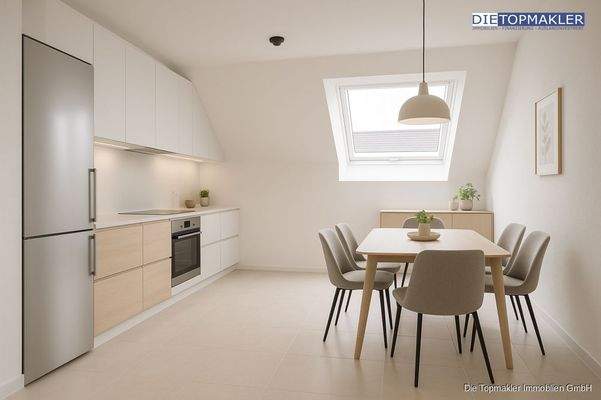 Küche im Obergeschoss