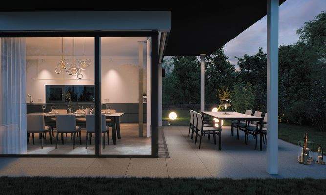 Visualisierung Kochen + Essen + Terrasse