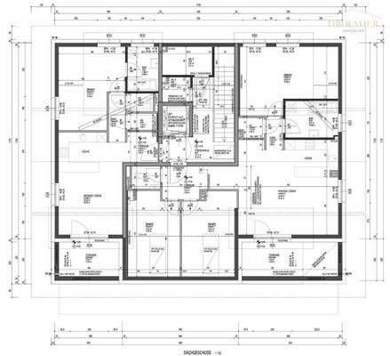 Grundriss Dachgeschoß, 2. Variante