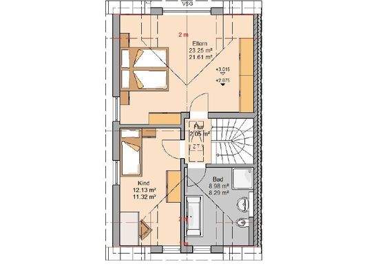 Grundriss Dachgeschoss