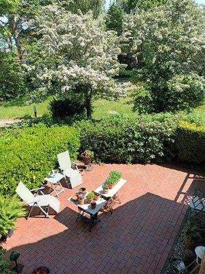 Blick auf die Terrasse