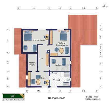 Grundriss DG skizziert