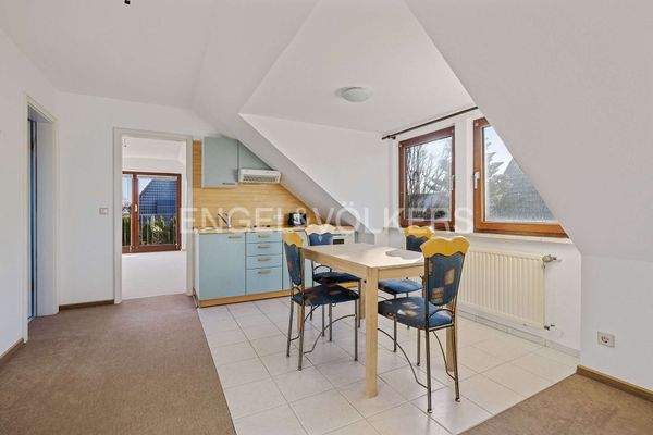 Küche im Dachgeschoss