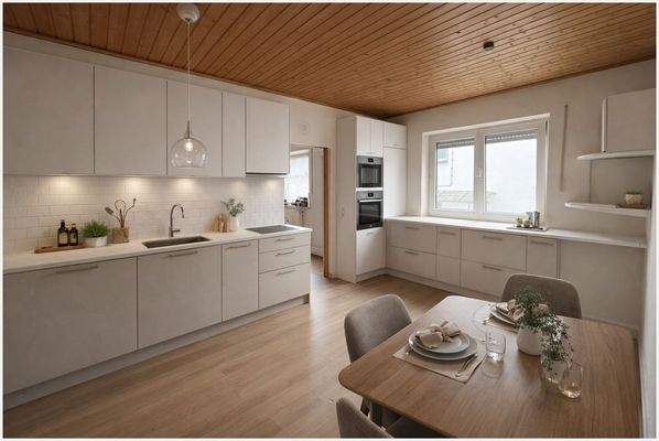 Visualiserung Küche - Wohnung Obergeschoss