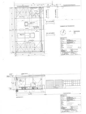 Grundriss, Schnitt Anlieferung
