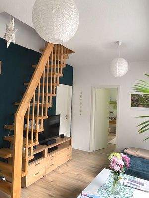 Treppe zum Dachgeschoß