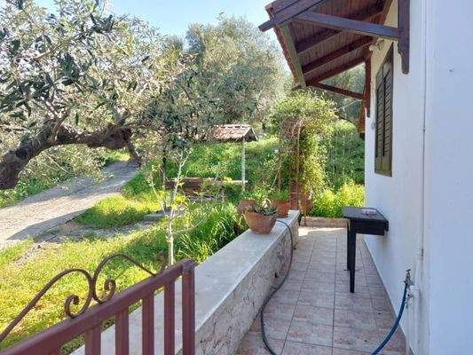 Kreta, Mochlos: Charmantes Haus mit Meerblick und Garten mit Olivenbäumen zu verkaufen