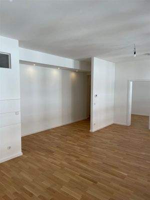 offene Küche mit Wohnbereich