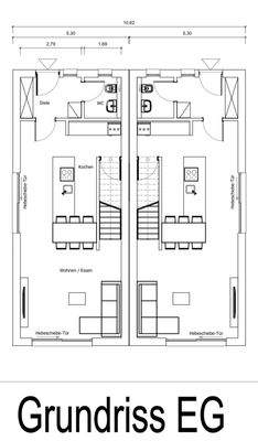 Grundrissbeispiel Erdgeschoss