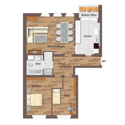 Leipzig - Reudnitz-Thonberg | Grundriss