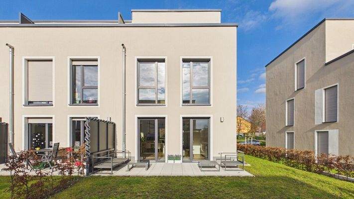 Rückansicht Reihenhaus