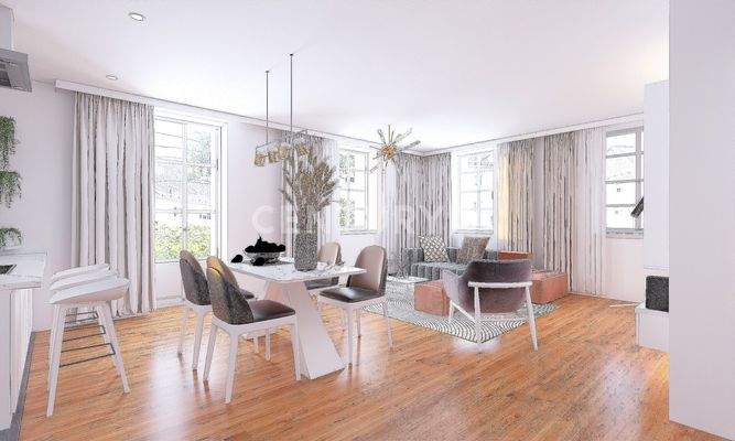 Wohn- und Esszimmer (visualisiert)