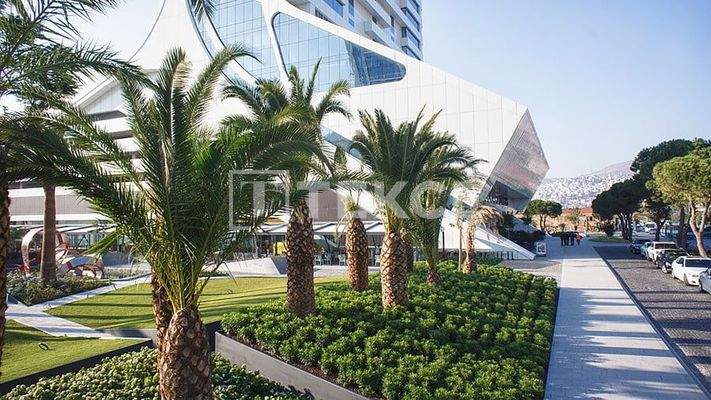 Commercial Properties in a Skyscraper on a Street in Izmir