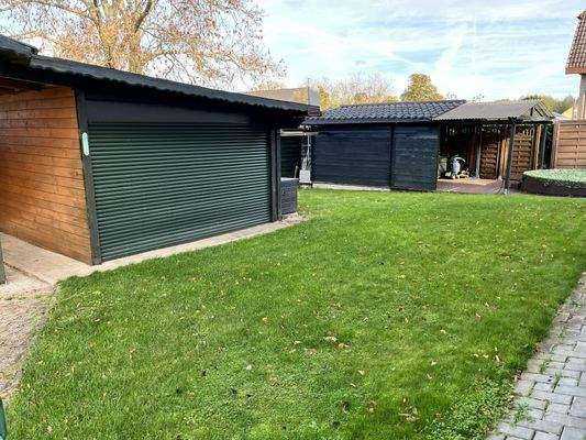 Garage Garten Rückseite