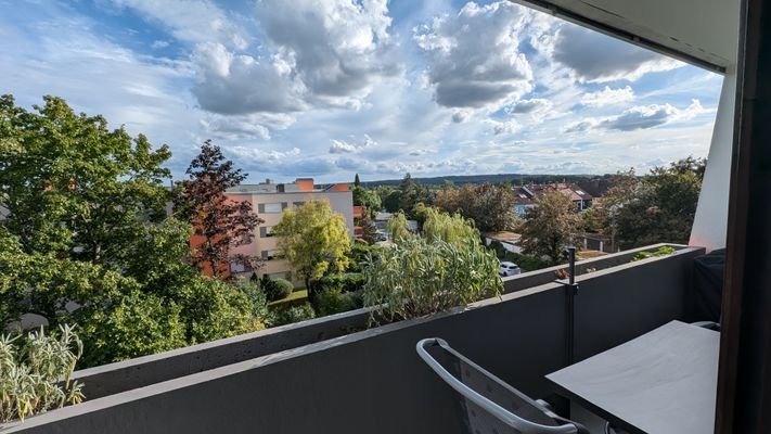 Blick vom Balkon Richtung Süden