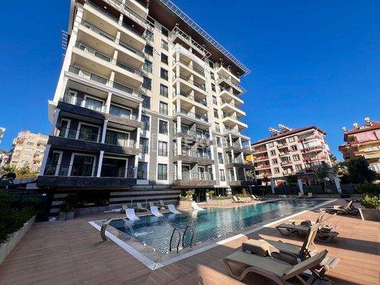 Chic Design Flat in a Complex with Extensive Facilities in Alanya