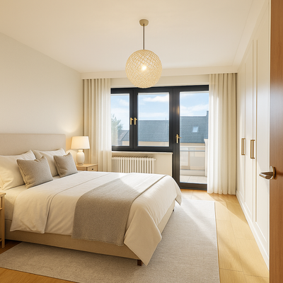 Schlafzimmer (KI Visualisierung)