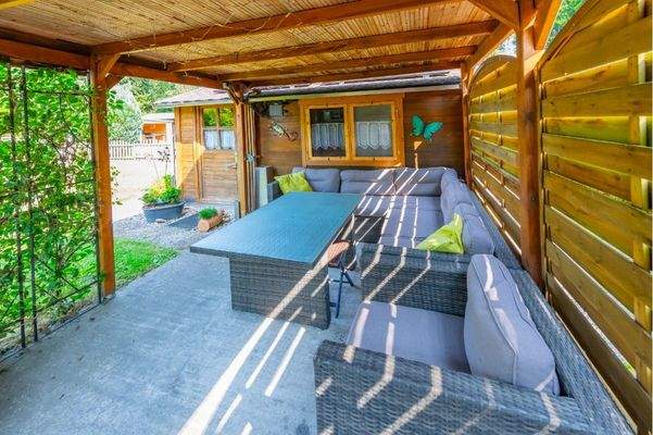 Gartenlaube Überdachung