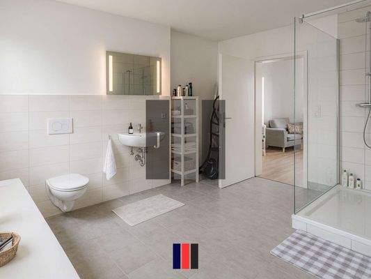 Badezimmer Wohnbüro Visualisierung