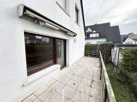 Balkonbereich mit Markise