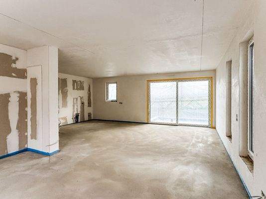 Wohnzimmer Blick in die Küche