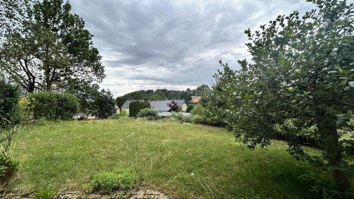 Blick auf das Grundstück