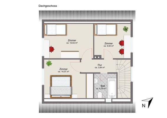 Grundriss Dachgeschoss