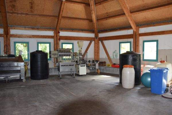 Blick in die neue Kelter