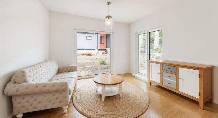 Wohnzimmer - Wohnzimmer, Landhaus - (KI generiert)