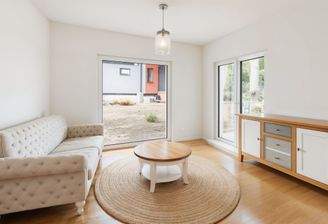 Wohnzimmer - Wohnzimmer, Landhaus - (KI generiert)