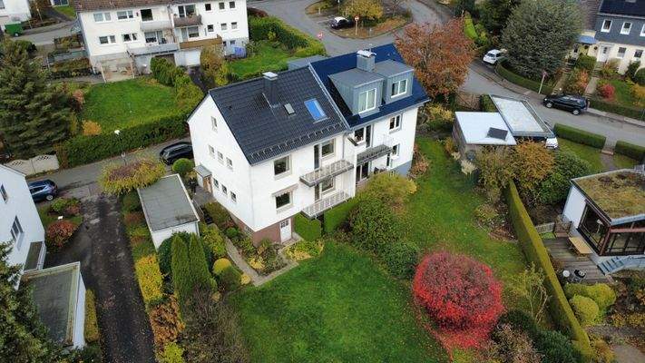 Ansicht Gebäude Garten 