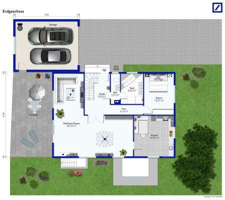 Grundrisse Erdgeschoss